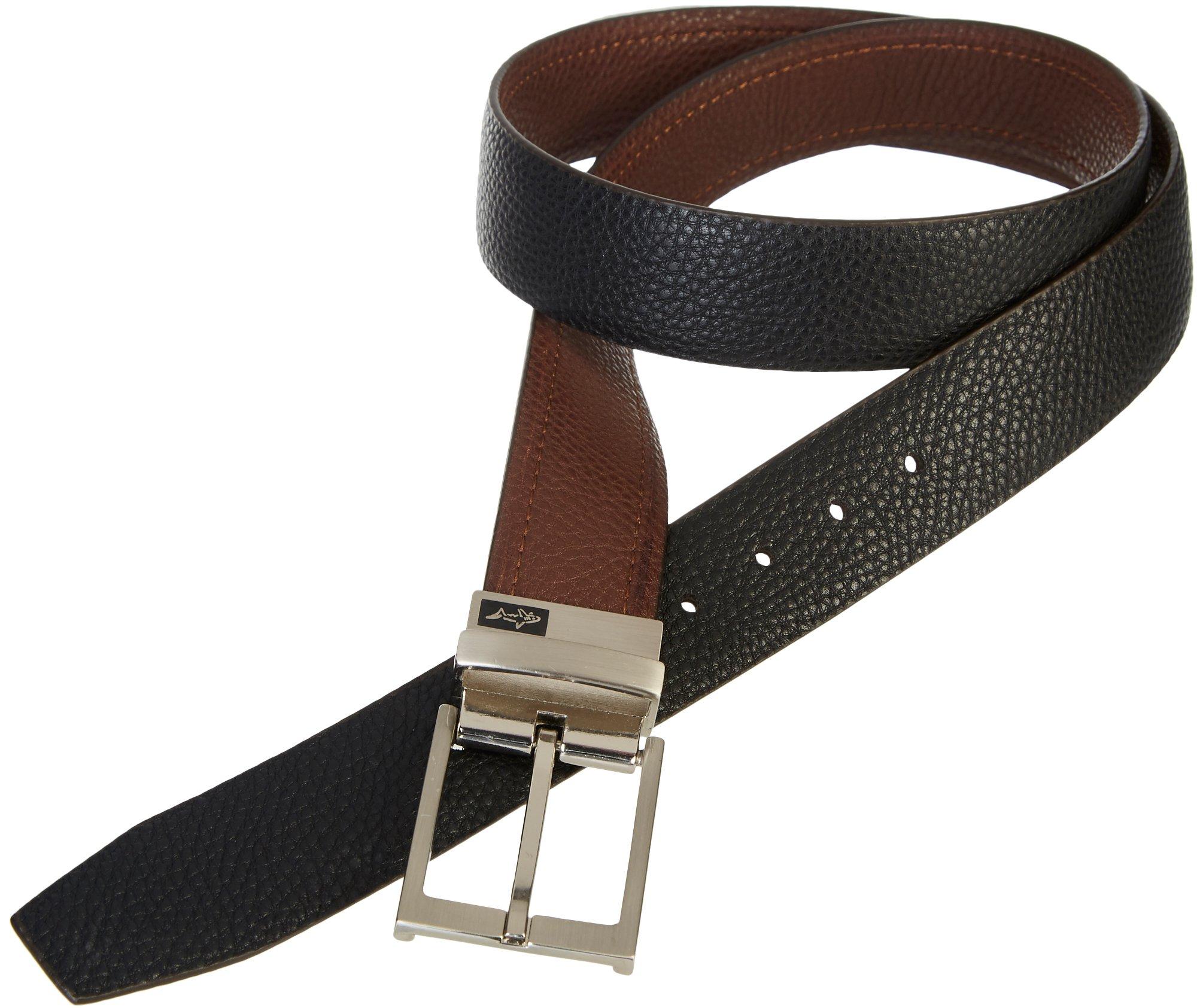 Greg Norman Mens Branded Reversible Belt 